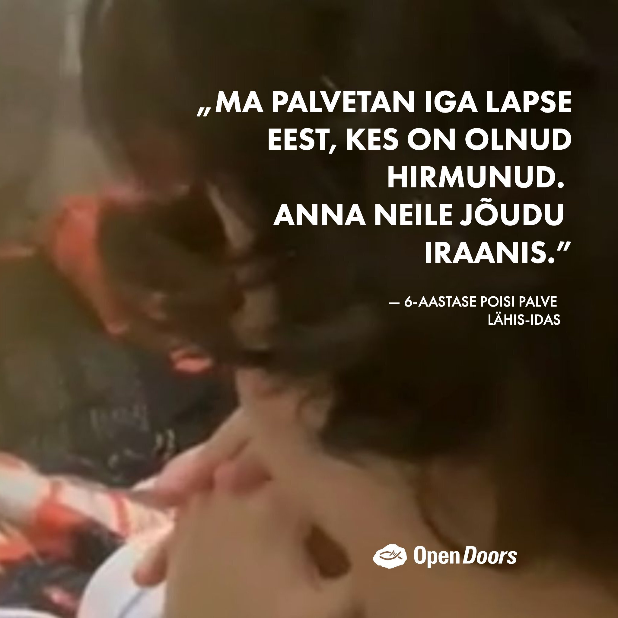 6-aastase palve Iraani laste eest