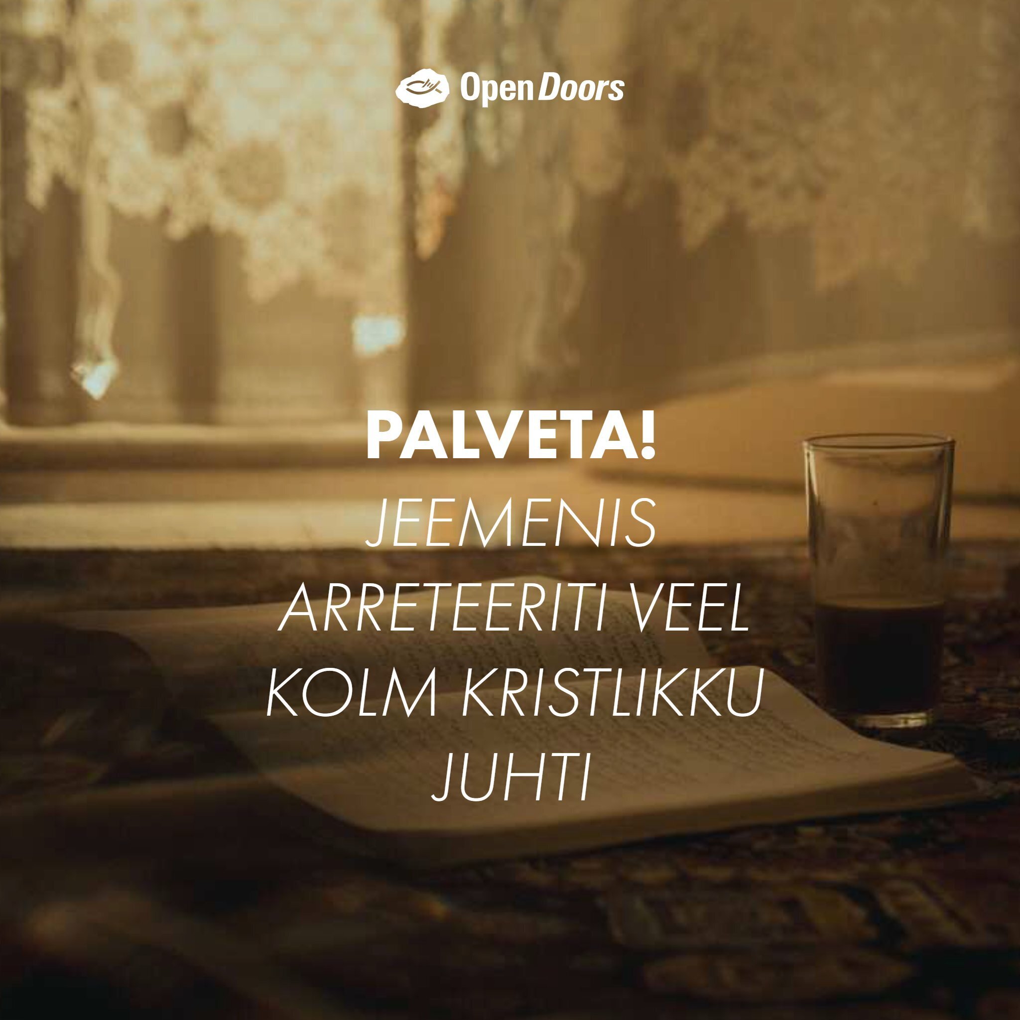 Palveta! Jeemenis arreteeriti veel kolm kristlikku juhti