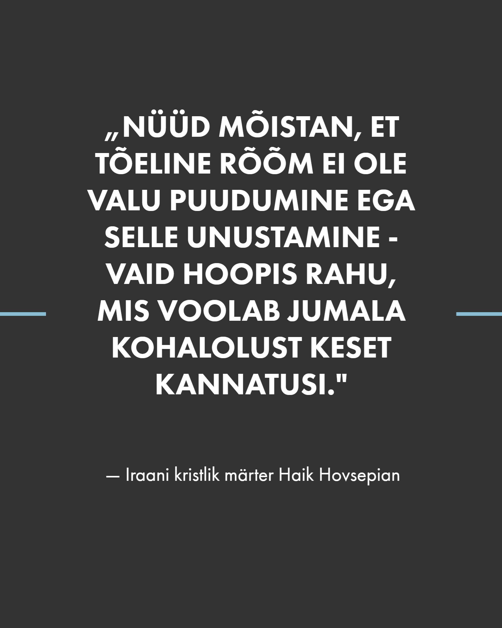 4 õppetundi usust ja hirmust Iraani kristlastelt