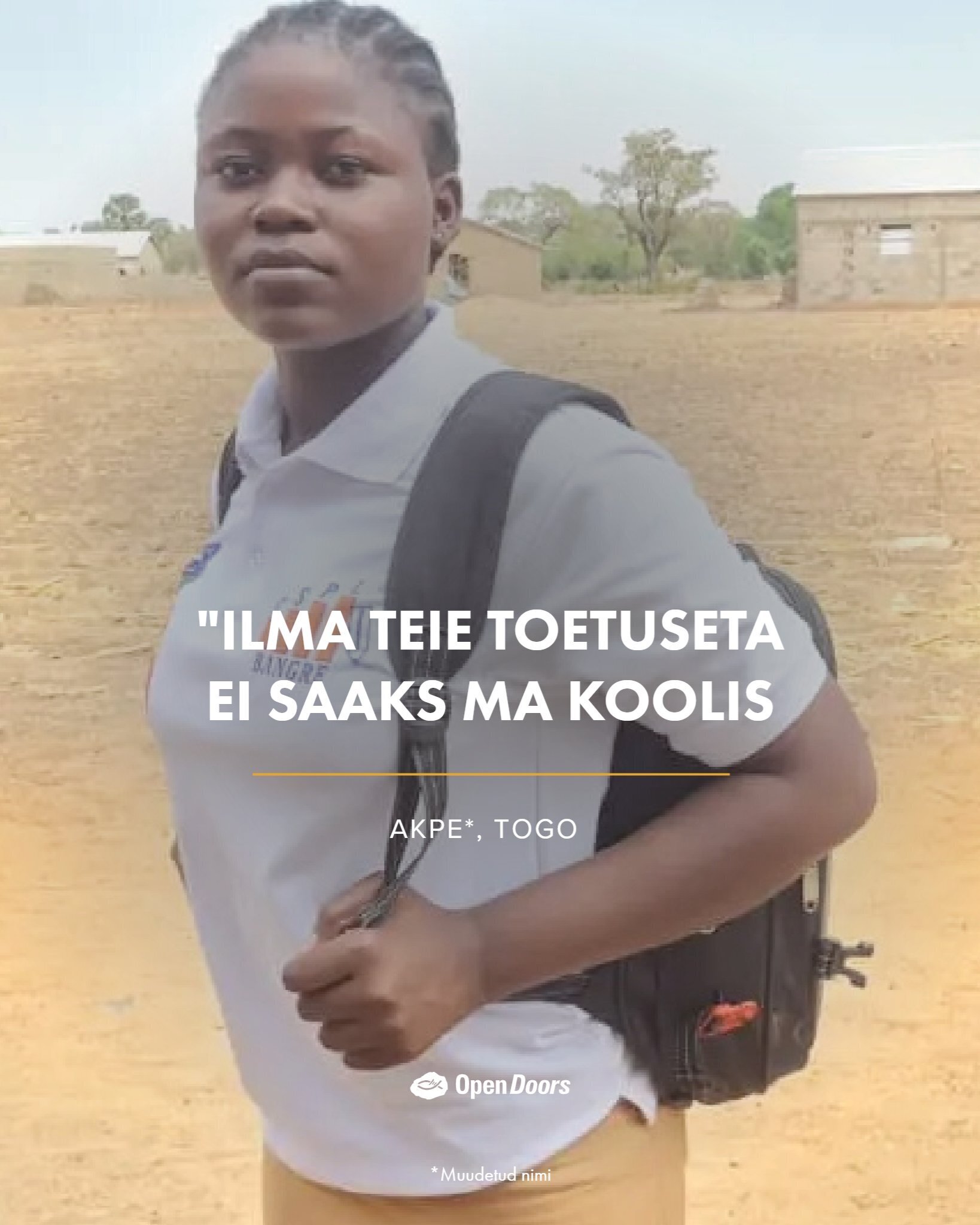 Akpe usk särab Togos eredalt tänu teie toetusele