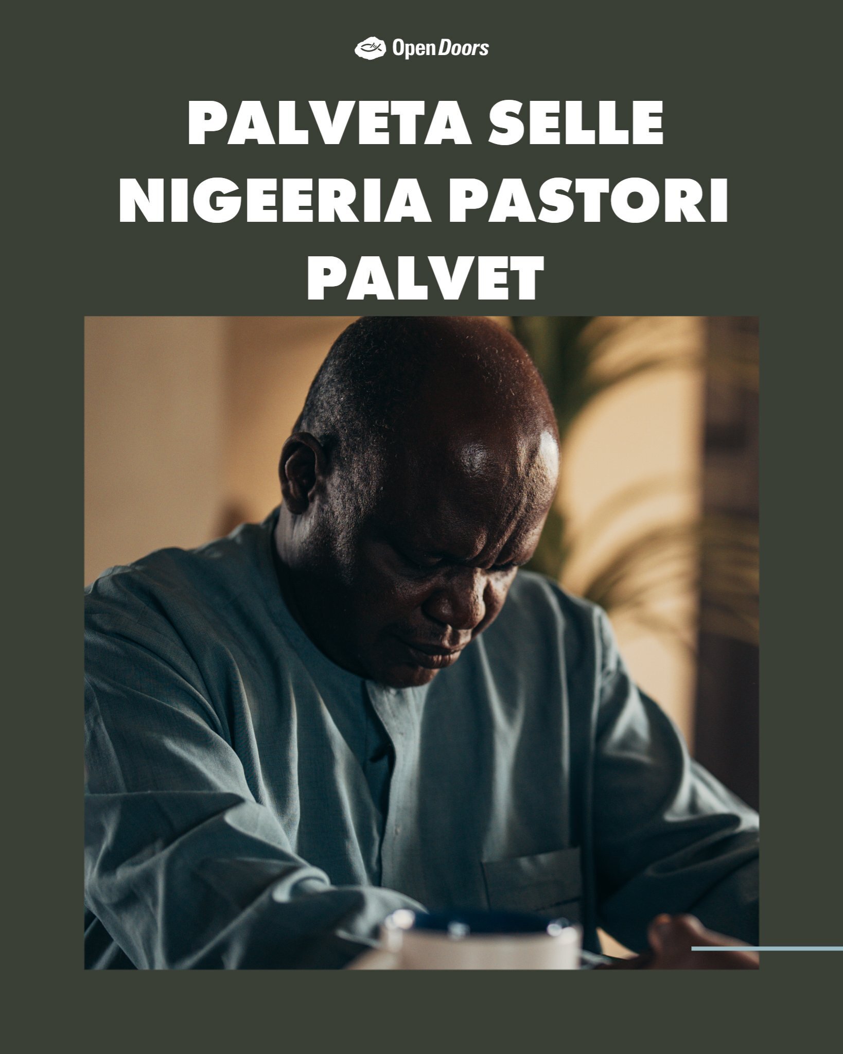 Pastor Josiah palve kristlaste eest kogu Sahara-taguses Aafrikas