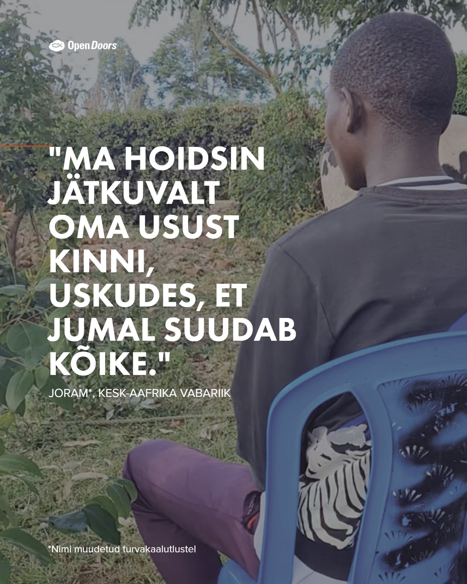 Noor usklik Kesk-Aafrika Vabariigis jääb tagakiusamisest hoolimata kindlaks