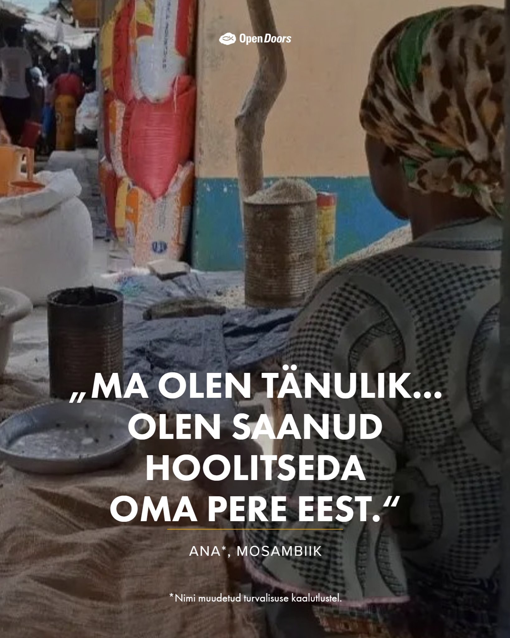 Toetus aitab Mosambiigi Anal hoolitseda oma pere eest katsumuste keskel